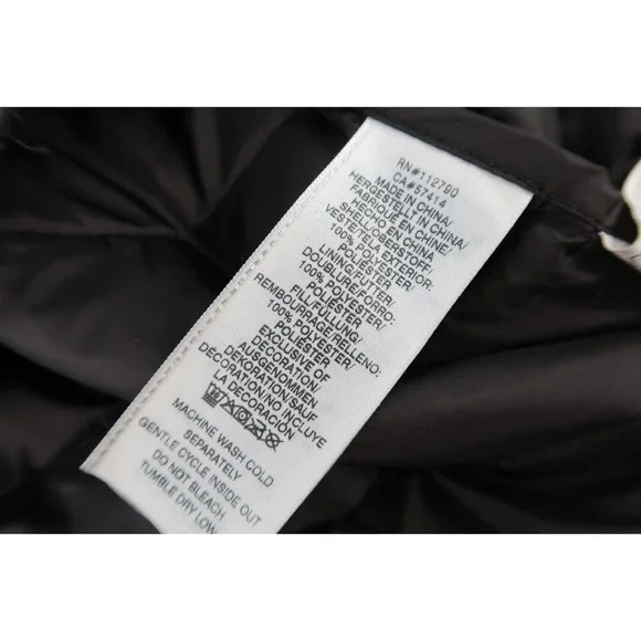 True Religon‎ Jacket Mens XXL Black Light Puffer Quilted Full Zip Size 2XL